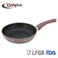 aluminum 5pcs ceramic coating fry pan set with glass ild